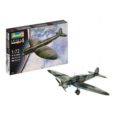 KIT PARA MONTAR REVELL AVIÃO HEINKEL HE70 F-2 1/72 82 PEÇAS REV 03962